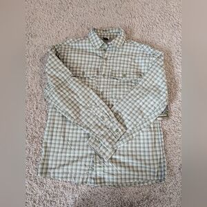 NEW Ozark Trail Upstream Shirt Men's S (34-36) Green Plaid Vented Roll Sleeves